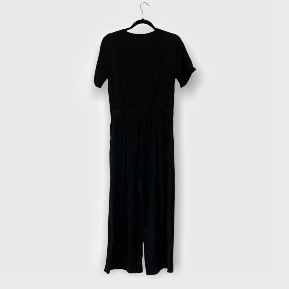 Tea n Rose Adams Wide Leg Black Jumpsuit Size M - Picture 7 of 9